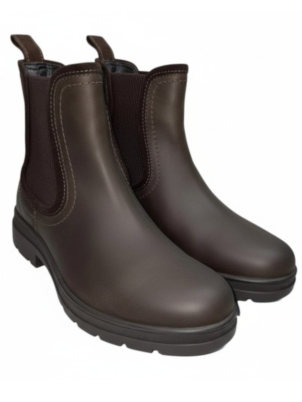 Barbour Brown Chelsea Rain Ankle Boots